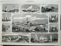 Old Antique Print 1860 Prince Wales Canada Burlinton Bay Core Hamilton 19th