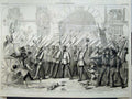 Old Antique Print War 1860 Reception British Volunteers Garibaldi Naples 19th