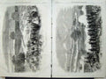 Antique Old Print 1860 Volunteer Sham Fight Camden Park Battle Horses Men 19th