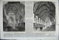 Old Antique Print 1861 Middle Temple Library Saints Church Notting-Hill 19th