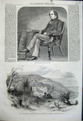 Old Antique Print 1861 George Jackson Maison Chauve Algiers Cobden House 19th