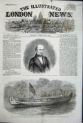 Old Antique Print 1861 Portrait Dr Baly Queen Canoe Prince Wales Hudson 19th