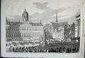 Old Antique Print King Queen Holland Amsterdam 1861 National Guard Parade 19th