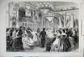 Original Old Antique Print 1861 Ball Willis'S Rooms St George'S Volunteer Corps