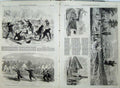 Antique Old Print 1861 Civil War America Cavlary Firemen Richmond Railway 19th