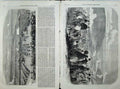 Original Old Antique Print 1861 Volunteer Sham Fight Brighton Ranelagh Troops
