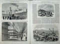 Old Antique Print St Mary Island Mess-House 1861 Convict Prison Interior 19th