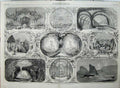Old Antique Print 1861 Christmas Entertainments Theatre Drury Haymarket 19th