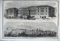 Old Antique Print 1861 Museum Edinburgh Scotland Barracks Guards Chelsea 19th