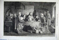 Old Antique Print 1861 National Gallery Kensington Men Woman Baby Books 19th