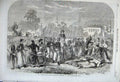 Original Old Antique Print 1861 Doseh Annual Religious Ceremony Cairo Egypt War