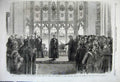 Original Old Antique Print 1861 Middle Temple Library Prince Wales Anderson Men