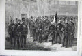 Old Antique Print 1861 Officers Privates London Rifle Volunteer Brigade 19th