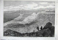 Old Antique Print 1861 View Chesil Bank Portland Heights America Mountain 19th
