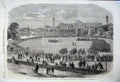 Old Antique Print 1861 Crystal Palace Cadets Metropolitan Corps Army War 19th