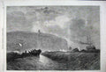 Old Antique Print 1861 Cape Race Newfoundland American System Telegraph 19th