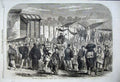 Old Antique Print 1861 Japan Storyteller Yokuhama Music Men Celebration 19th