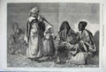 Old Antique Print 1861 Rehearsal Cairo Egypt Music Instruments Carl Haag 19th
