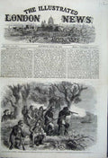Old Antique Print 1862 Civil War America Thomson Guerrillas Shooting Boat 19th