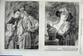 Original Old Antique Print 1862 Rosalind Celia Girl Day Dreaming Miss Edwards
