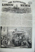 Old Antique Print 1862 Easter Monday Excursion Van Holiday Families Fruit 19th