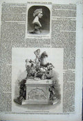 Original Old Antique Print 1862 Testimonial Officers Highlanders Princess Alice