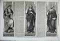 Original Old Antique Print 1862 Glasgow Cathedral Isaiah John Baptist Jeremiah