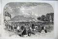 Old Antique Print 1862 Competition Edinburgh Midlothian Rifle Association 19th