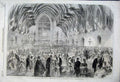 Old Antique Print 1862 Soiree Social Science Association Westminster Hall 19th