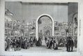 Old Antique Print 1862 Picture-Gallery International Exhibition Paintings 19th