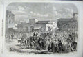 Old Antique Print 1862 Prince Wales Arrival Highness Beyrout Horses Men 19th