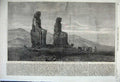 Old Antique Print 1862 Land Egypt Stautes Mountains Camels Frank Dillon 19th