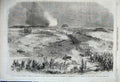 Original Old Antique Print 1862 Civil War America Federal Advancing Centreville