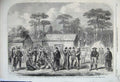 Antique Old Print *0156 1862 Civil War America Prisoners Camp Georgia Roanoke