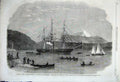 Old Antique Print 1862 Vancouver Columbia Ship Plumper Port Harvey Boats 19th