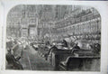 Original Old Antique Print 1862 Opening Members Men Parliament Royal Commission