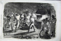 Original Old Antique Print 1862 Progress Men International Exhibition Building