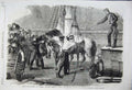 Old Antique Print 1862 Canada Shipping Horse Calcutta Ship Woolwich Crane 19th