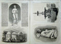 Old Antique Print 1862 Statue Venus Conservatory Fountain Cupid Angelo 19th