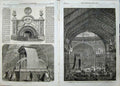 Old Antique Print Transept Exhibition Building 1862 Gwynne Pump Marble 19th