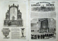 Original Old Antique Print 1862 Earl Gransville Exhibition Duke Cambridge Vase