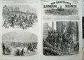 Antique Old Print Prince Wales Egypt Karnak 1862 Edfou Temple Arab Chiefs 19th