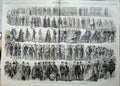 Old Antique Print Procession Opening International Exhibition Kilts 1862 19th