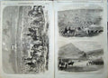 Antique Old Print 1862 Belhaven Edinburgh Brighton Racecourse Horse Sport 19th