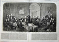 Old Antique Print Eastham Treaty Commerce France England 1862 Palmerston 19th