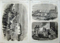 Old Antique Print 1862 Hartley Pit Earsdon Church Calamity Funeral Death 19th