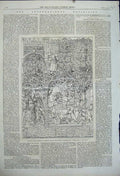Old Antique Print 1862 Stained Glass Windows Chance Birmingham Robin Hood 19th