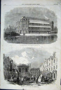 Original Old Antique Print 1862 Charles Thomas Longley Archbishop Canterbury