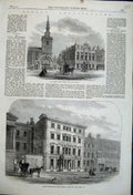 Old Antique Print Baron Rothschild'S Mansion 1862 James'S Vestry London 19th