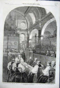 Old Antique Print 1862 Dr Longley Archbishop Canterbury Church Cheapside 19th